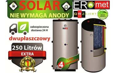 Ermet dwupłaszczowy wymiennik 250 l solarny