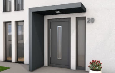 Prostokątne dachy BS w kształcie baldachimu