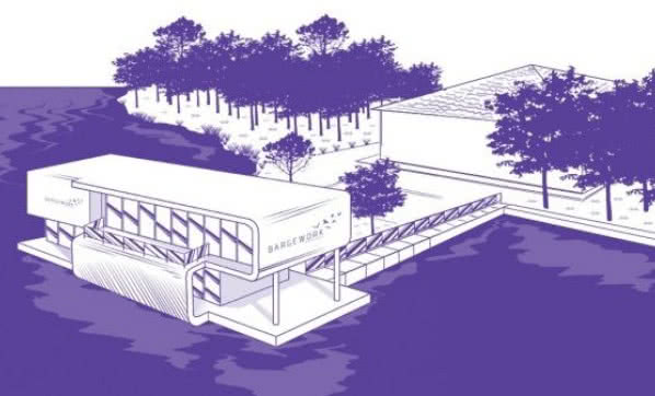 DRUTEX partnerem innowacyjnego projektu "BARGEWORK - Biurowiec na wodzie"