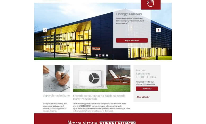 Stiebel Eltron zaprasza na swoją nową stronę internetową