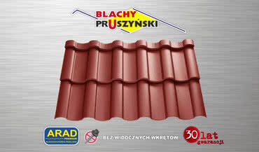 Blachodachówka panelowa ARAD Premium na dachu domu w Wiązownicy