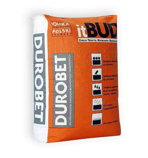 DUROBET - mineralny - kwarcowy utwardzacz do przemysłowych posadzek betonowych (system DST)