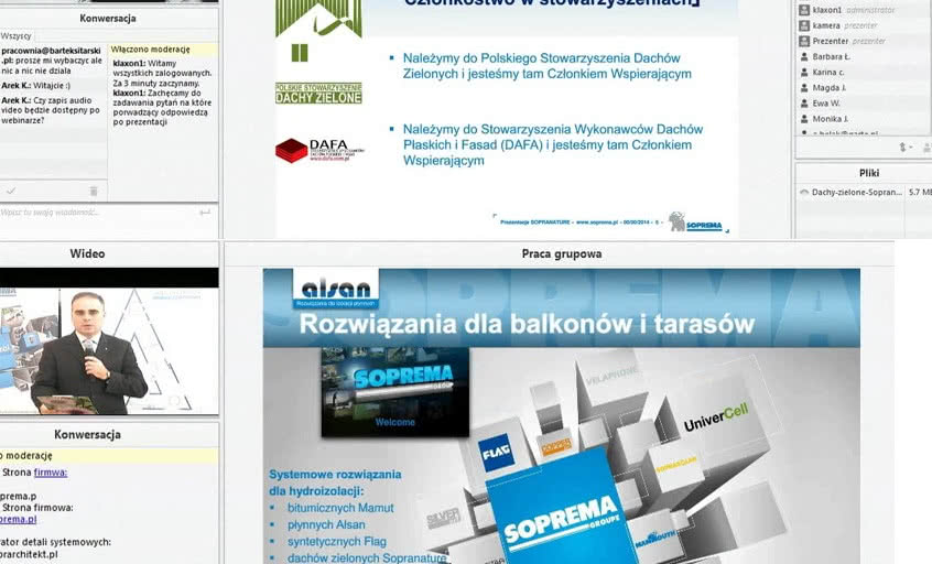 Webinaria Soprema na kanale YouTube