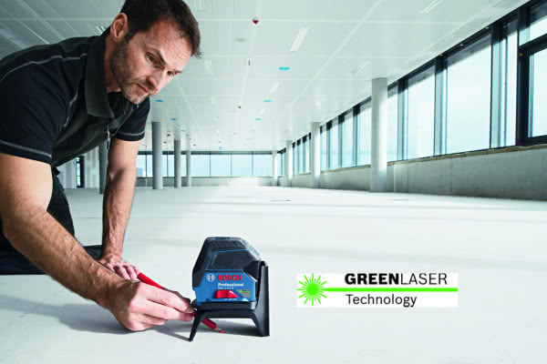 Laser wielofunkcyjny Bosch GCL 2-15 G Professional  z zieloną wiązką laserową