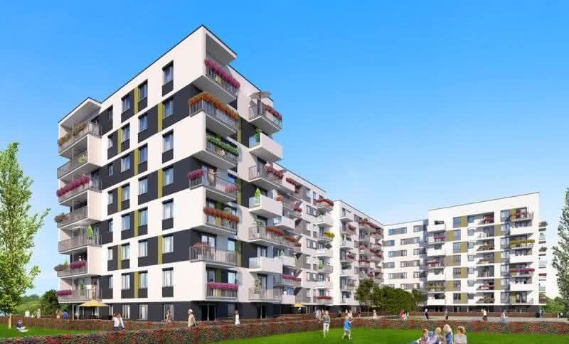 System izolacji akustycznej Schöck Tronsole na osiedlu Next Ursus w Warszawie 