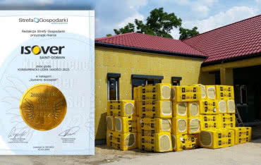 Konsumencki Lider Jakości 2022 dla ISOVER