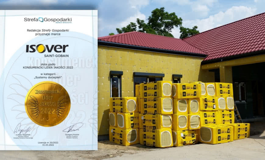 Konsumencki Lider Jakości 2022 dla ISOVER