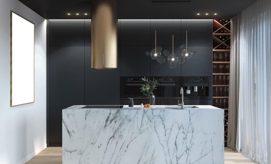 Wykorzystanie odcieni szarości oraz stali w kuchennej aranżacji