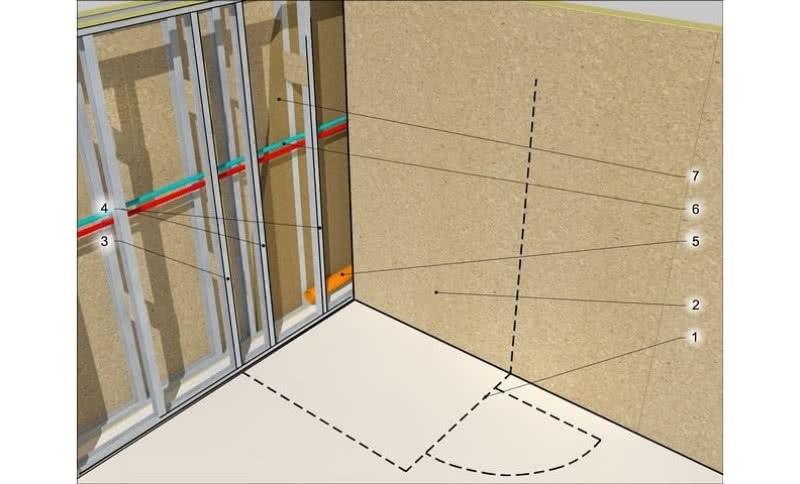 Montaż stelaża do miski WC w ścianie działowej z MFP