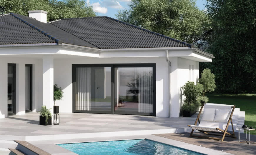 Schüco EasySlide – drzwi przesuwne z PVC-U do nowoczesnych wnętrz