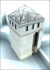 Wieża Skrivanat - piramidalny dach - wizualizacja Quixotic Architecture