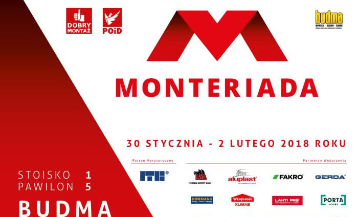 MONTERIADA 2018 już od 30 stycznia na targach BUDMA