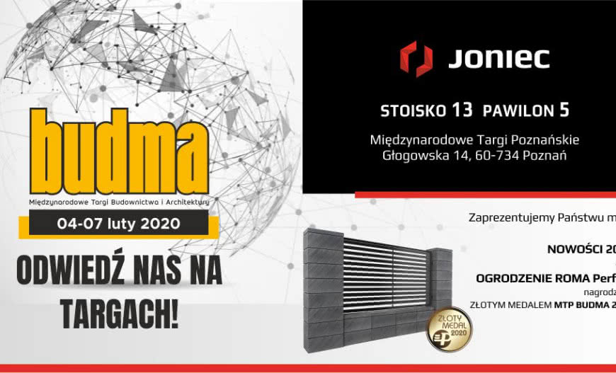 Firma JONIEC® na targach BUDMA 2020