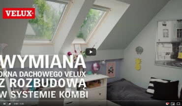 Wymiana okna dachowego Velux z rozbudową w systemie Kombi