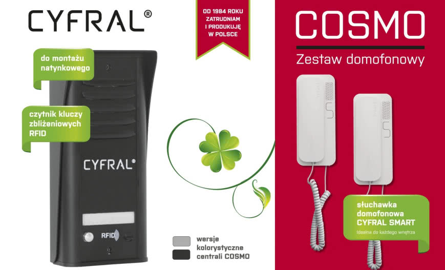 Zestaw domofonowy COSMO R1