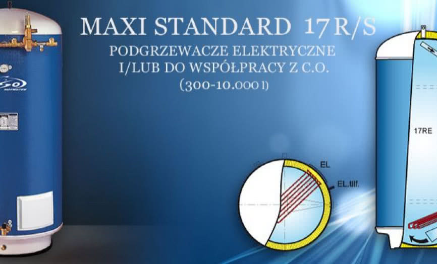 Bezpośrednie podgrzewacze wody OSO seria 17 R/S