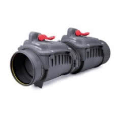 Zasuwy burzowe dwuklapowe