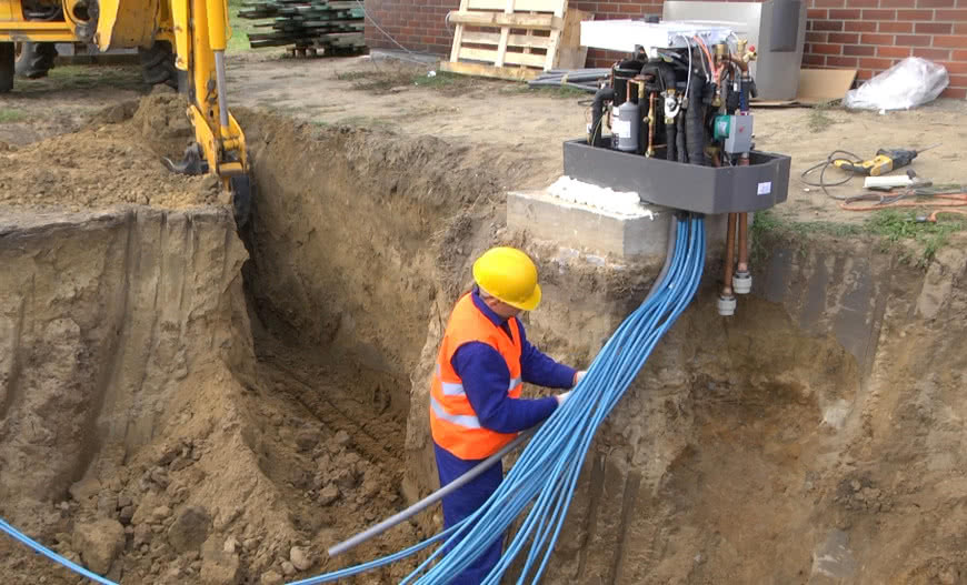 Instalacja pompy ciepła bezpośredniego parowania