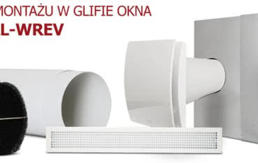 Moduł do montażu w glifie okna HRU-WALL-WREV