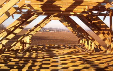 Konstrukcja dachowa drewniana realizowana przez Tartak Witkowscy