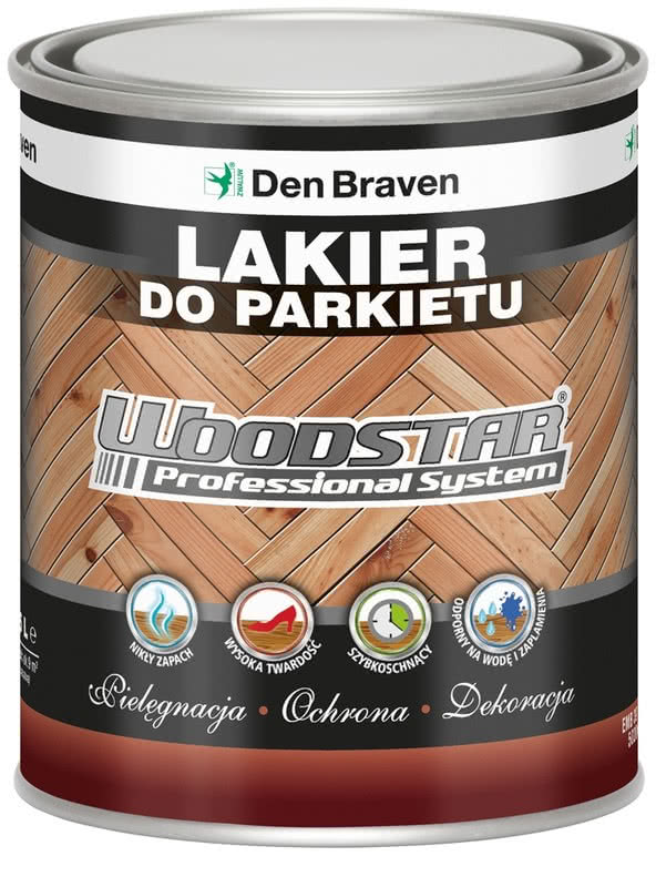 Rozpuszczalnikowy Lakier do parkietu Woodstar
