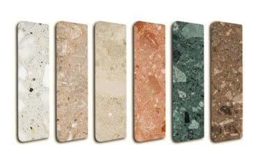 Parapety wewnętrzne z aglomarmuru i konglomeratu