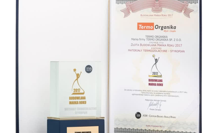 Budowlana Marka Roku 2017 dla Termo Organiki