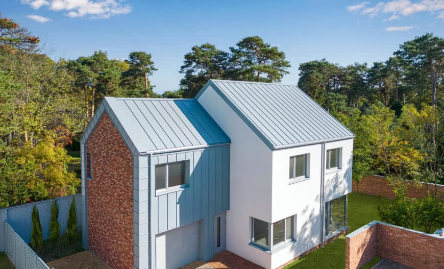 Elewacja ze stali - jaki kolor wybrać dla domu?