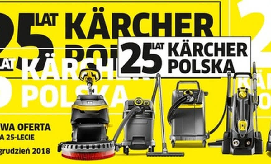Jubileuszowa oferta na 25 urządzeń z okazji 25-lecia Kärcher