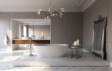 Nowoczesna łazienka z wanną - trendy 2024 roku
