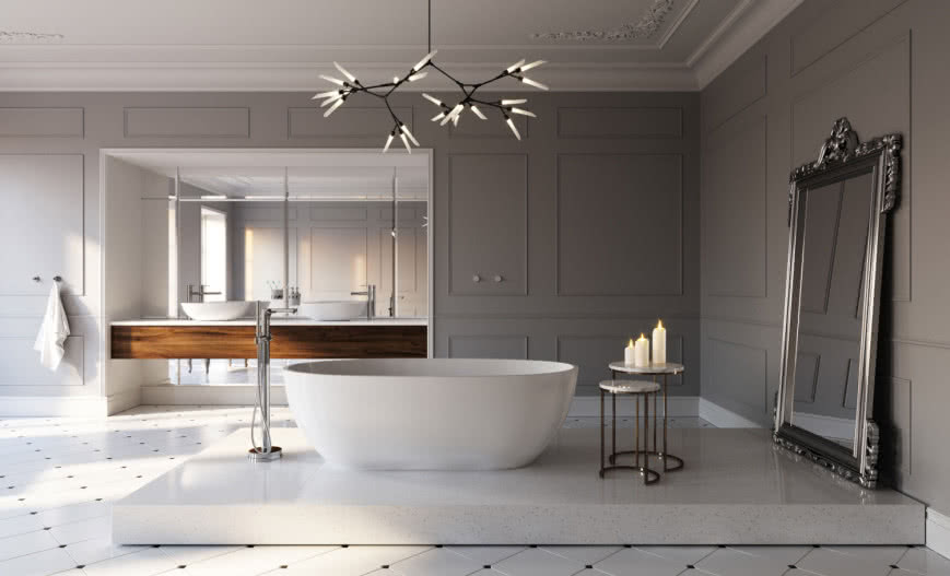 Nowoczesna łazienka z wanną - trendy 2024 roku