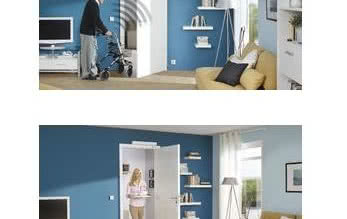 Napęd PortaMatic do drzwi wewnętrznych - dla budownictwa mieszkaniowego wolnego od barier