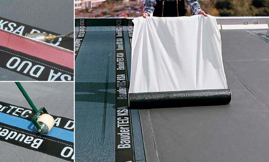 Samoprzylepny system do klejenia na zimno - BauderTEC