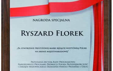 Ryszard Florek Laureatem Nagrody Przedsiębiorca 25-lecia Wolności RP