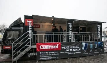 Mobilna ekspozycja firmy Galmet