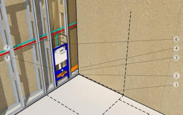 Jak zamontować stelaż do miski WC w ściance działowej z MFP