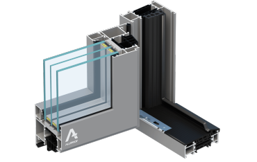 Okucia ukryte w systemie MB-86 Aluprof z niskim progiem