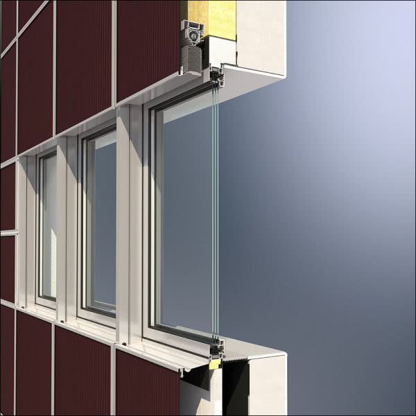 Fasada modernizacyjna Schüco ERC 50