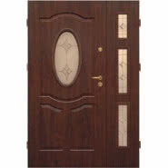 Drzwi wejściowe zewnętrzne KMT DWUSKRZYDŁOWE wzór VIs4