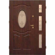 Drzwi wejściowe zewnętrzne KMT DWUSKRZYDŁOWE wzór VIs4