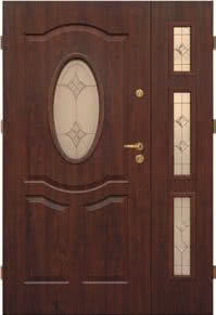 Drzwi wejściowe zewnętrzne KMT DWUSKRZYDŁOWE wzór VIs4