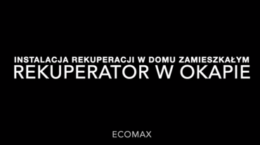 Instalacja rekuperatora ENSY200 SLIM w zamieszkałym domu