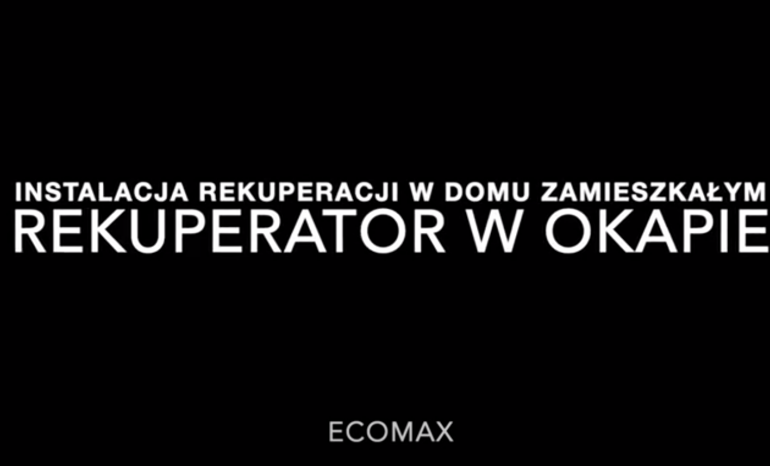 Instalacja rekuperatora ENSY200 SLIM w zamieszkałym domu