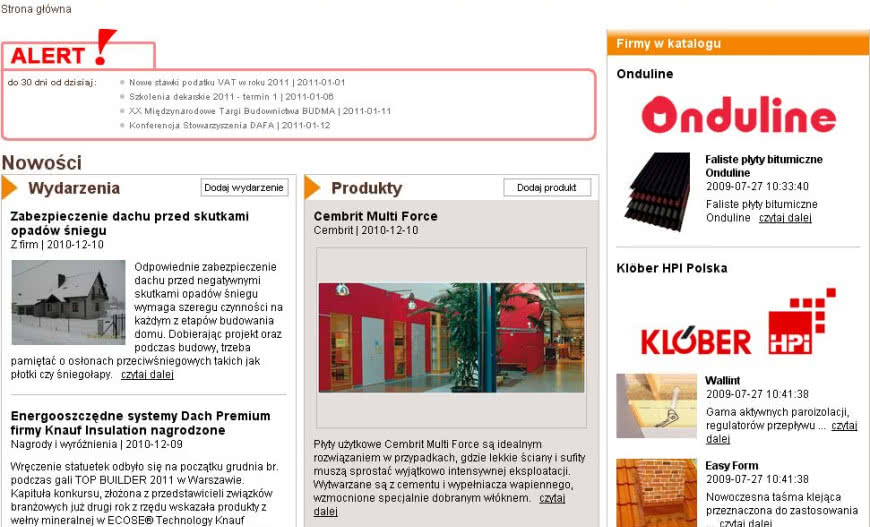 Nowy portal B2B Grupy Budujemy Dom - dachyb2b.pl