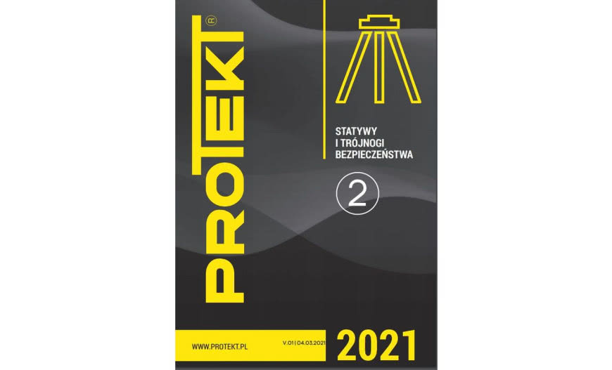 Katalog statywów i trójnogów bezpieczeństwa na 2021 rok od Protekt