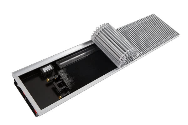 GRZEJNIK KANAŁOWY TETRAVENT – KONWEKCJA WSPOMAGANA WENTYLATOREM 