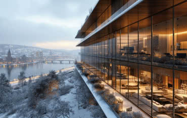 Duże okna i minimalizm – MB-MM50N fasada w stylu skandynawskim