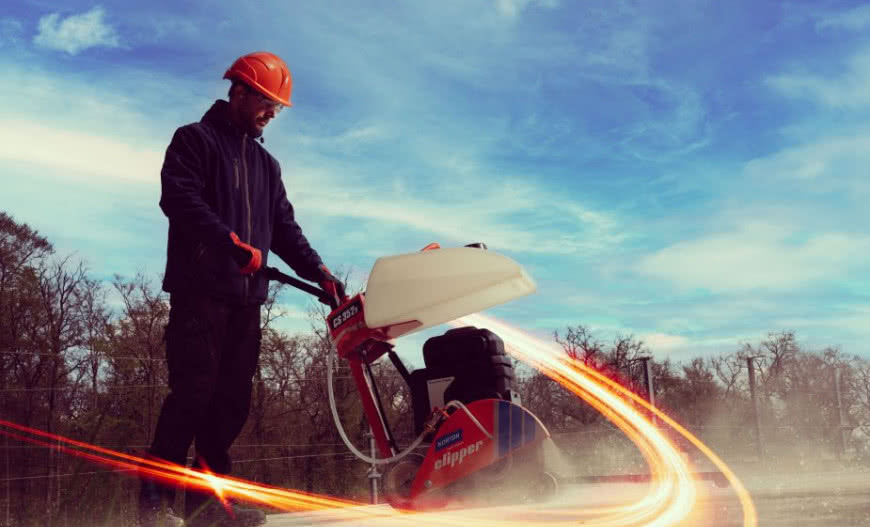 Maszyny akumulatorowe Norton Clipper na polskich budowach 