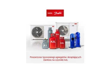 Typoszeregi agregatów Danfoss dostosowane do pracy z czynnikami A2L