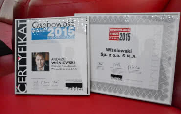 WIŚNIOWSKI Budowlaną Firmą Roku według Buildera